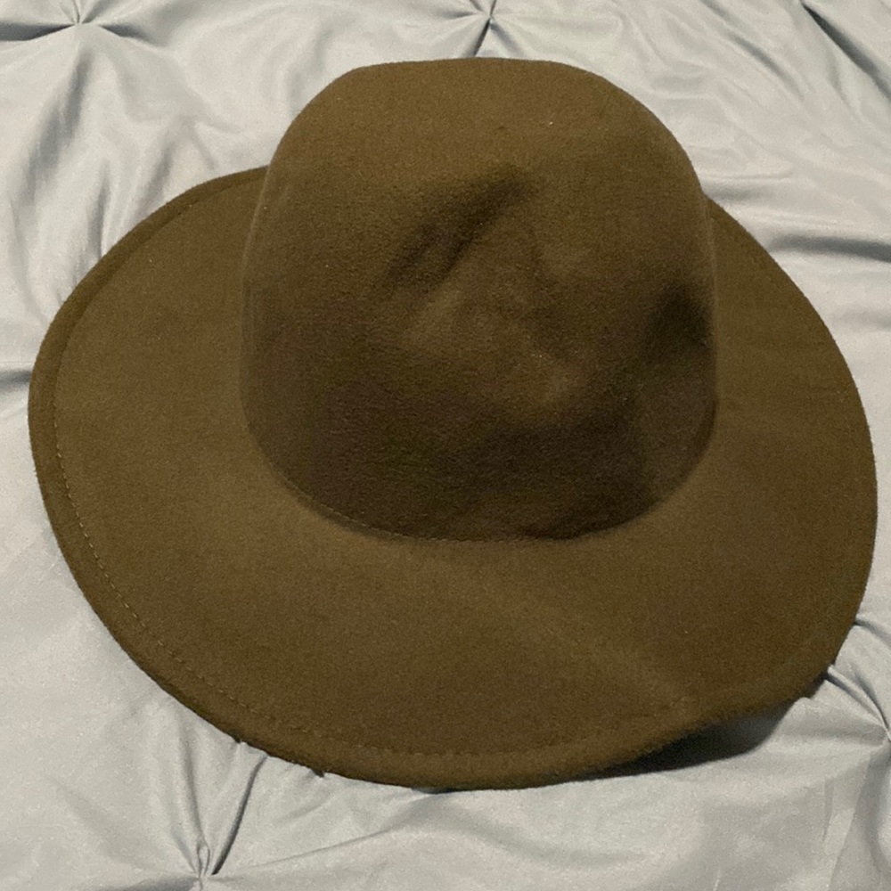 Wide Brim Fedora Green by Carbon Elements